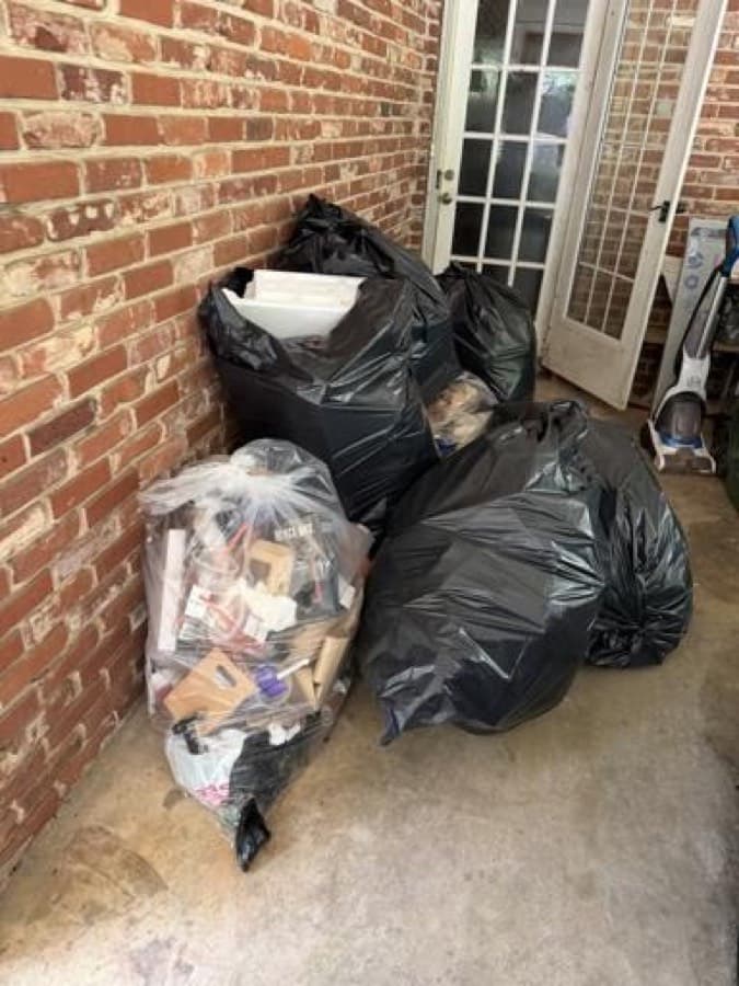 Bagged junk — curbside